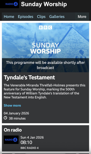 BBC Radio4 Sunday Service